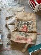 Printed burlap sacks including CV Cooperative/Shippensburg