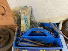 New auto AC condenser, license plates, automotive and household lot