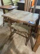 Victorian spool turned lamp stand 29x20x29.5