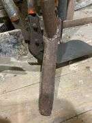 Tool lot including: mattock, hoe, loppers