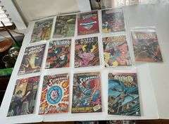 Comic books including: Batman, Superman, Ghost Rider