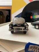 Two model cars: Dale Earnhardt 55 Chevy and Big A Auto Parts 30 year 1963 Corvette