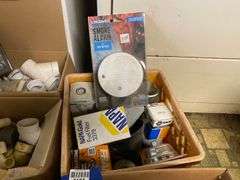Smoke detector, plumbing and electrical fittings, automotive