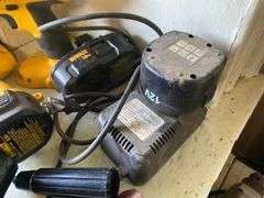 Craftsman double bench grinder and belt sander, cordless and power tools lot, PVC pipes