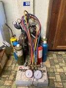 Welding tanks and gauges, propane torches, sparkers