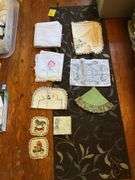 Vintage embroidery, doilies, lace and linens