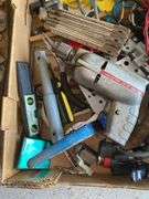 Corded drill, carpenter's rule, tools/misc lot