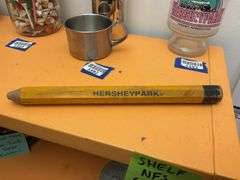 Hershey Park souvenir pencil and glass
