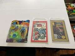 Zen action figure and two comic books