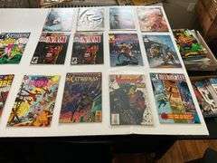 Comic books including: Spider-Man, Fantastic Four, Catwoman, Green Goblin