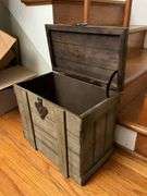 Wooden storage chest