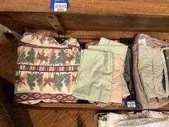 Contents of chest: lace and linens