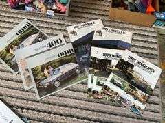 Vintage car brochure collection