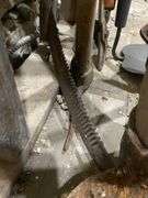 Tool lot including: mattock, hoe, loppers
