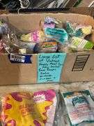 Large lot of vintage Happy Meal toys in packages including: Power Rangers, Flintstones, Barbie, Nintendo