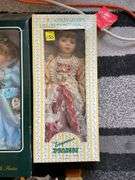Vintage doll in box, collector dolls in boxes, dolls on see-saw