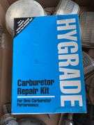 Carburetor repair kit, fog lights, misc