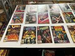 Comic books including: Spider-Man, Fantastic Four, Catwoman, Green Goblin