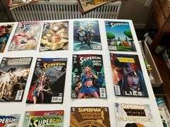 Comic books including: Superman, Super Girl