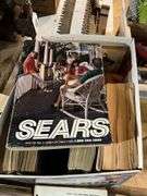 Case tractor catalogs, 1991 Sears catalog, car magazines
