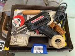 Adjustable work light/magnifier, soldering gun kit