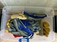 Tote of work gloves