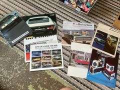 Vintage car brochure collection