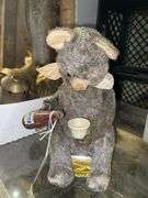 Vintage battery op drinking bear toy