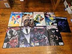 Comic books including: Fantastic Four, Power Girl, Dead Pool