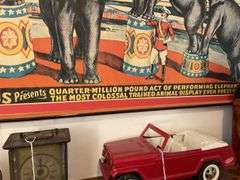 Clyde Beaty-Cole Bros Circus poster, framed 43 in x 29 in