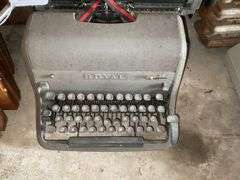 Vintage Royal manual typewriter and typing course book