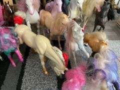 Toy horse figures including: Barbie Riding Club, and Fashion Star Fillies