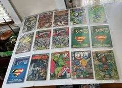 Comic books including: Superman, Green Lantern, Catwoman