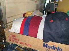 Flat of baseball caps