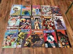 Comic books including: Vampirella, Wonder Woman, Uncle Sam