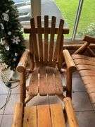 Adirondack style wood arm chair