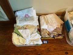 Vintage embroidery, doilies, lace and linens