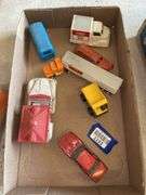 Vintage toy cars and trucks