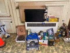 New auto AC condenser, license plates, automotive and household lot