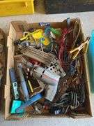Corded drill, carpenter's rule, tools/misc lot