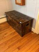 Wooden storage chest 39.5x16x18