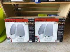 Two pair Spin-70 stereo speakers in boxes