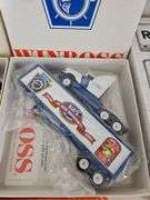 Three Winross model trucks in boxes: Maguire's Ford and PA Fish & Boat Commission