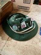 Retired hat and joke buttons