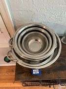 Stainless steel bowls lot