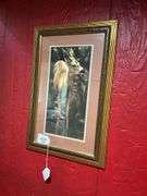Wall hangings: two deer prints including Randy McGovern, framed 20x24, 15.5x23.5