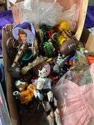 RC Road Hopper w/ box, assorted toy lot and doll dresses