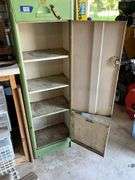 Vintage green metal cabinet