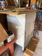 Handcrafted industrial cabinet