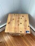 Adirondack style wood end stand w/ drawer 20x20x24